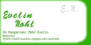evelin mohl business card